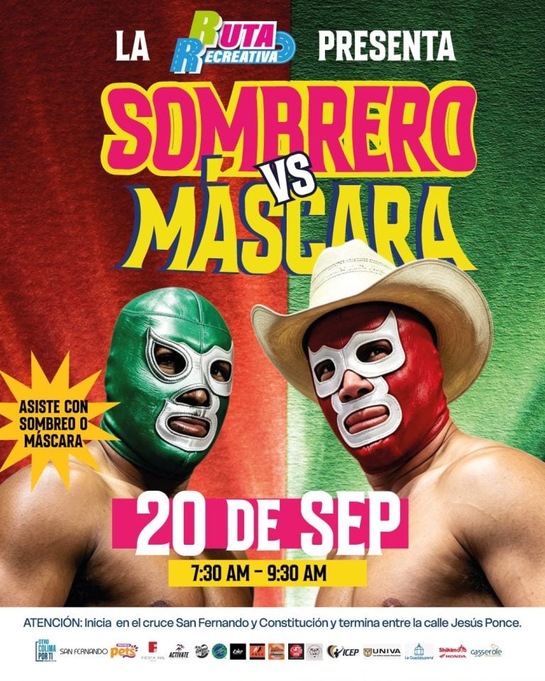 ¡Máscaras contra sombreros en la Ruta Recreativa de Colima!