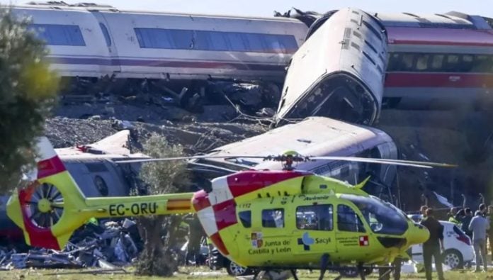 Accidente de tren España