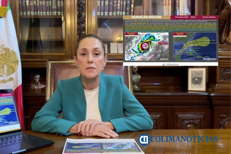 Envía Claudia Sheinbaum mensaje “urgente” por el Huracán “Simón” 
