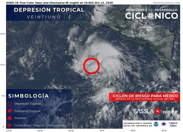Posible huracán Trudy comienza a formarse en el Pacífico