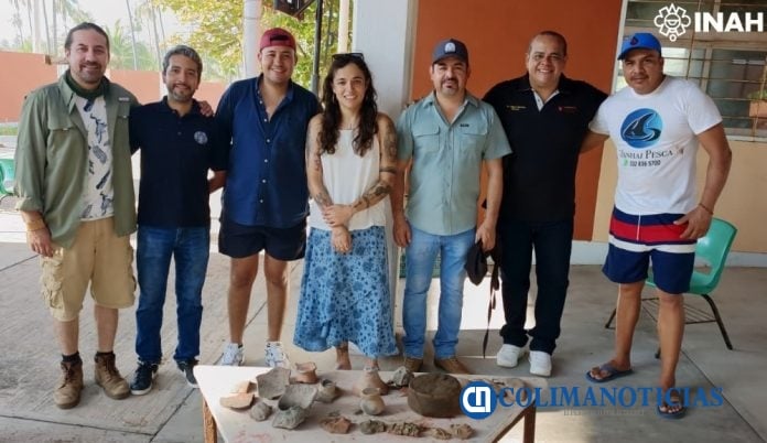 El INAH Colima recupera más de 90 piezas arqueológicas en playa Tecuanillo