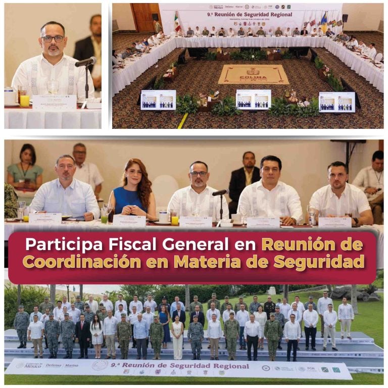 Participa Fiscal General en reunión de coordinación en materia de seguridad