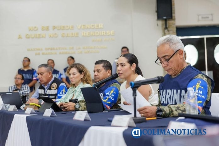 Gobernadora Indira Vizcaíno participó en la sesión del Centro de Mando y del Comité Estatal de Emergencias por Huracán 'Simón’ (5)