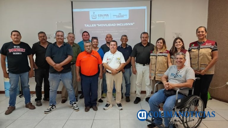 Gobierno del Estado de Colima capacita a operadores de taxi adaptado para personas con discapacidad