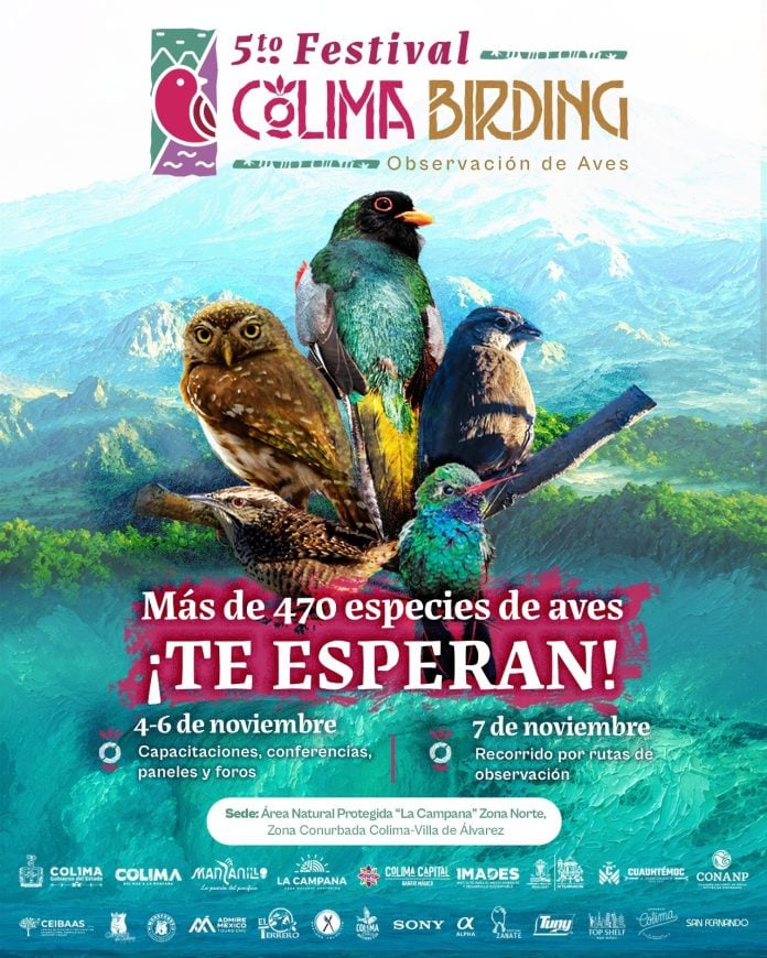 Gobierno del Estado impulsa el aviturismo con el 5° Festival Colima Birding