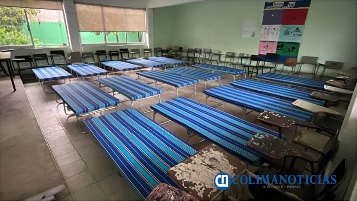 Habilitan albergues en el ejido El Chavarin y la escuela Conalep de Manzanillo (2)