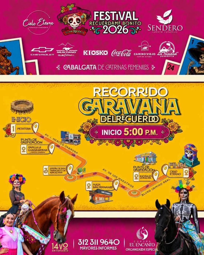 Por cabalgata de catrinas, habrá cierre parcial en avenidas J. Merced Cabrera y Manuel Álvarez