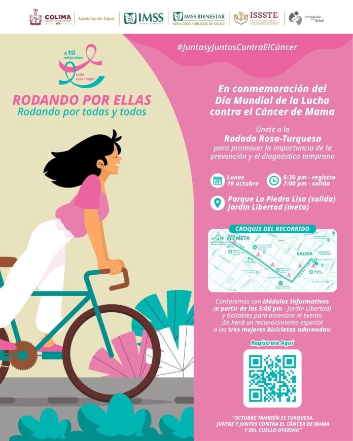 Rodada Rosa-Turquesa