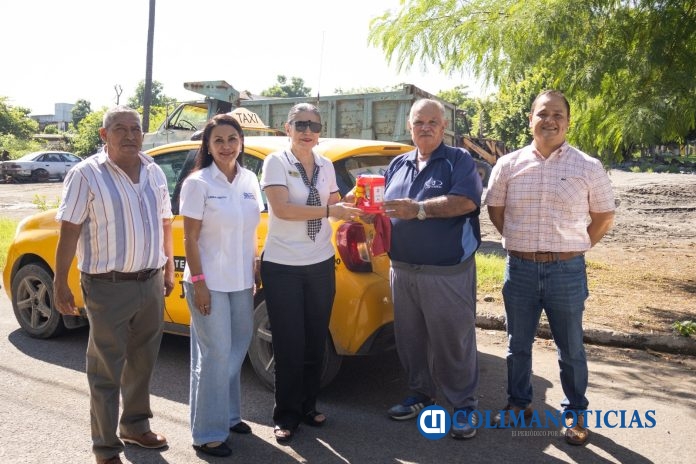 Taxistas de Tecomán se suman a la Colecta ‘Diamante de la Solidaridad’